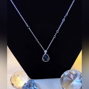Vintage Designer "Nice" 18K TCH Sapphire Necklace